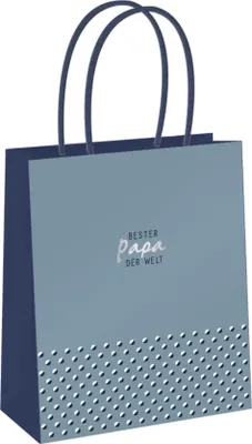 Produktbild von Geschenktüte groß Bester Papa, 18 x 21 x 8 cm