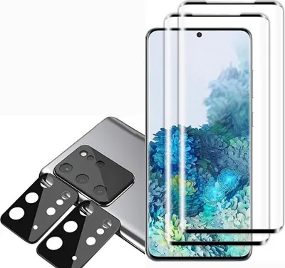 Produktbild von 2 Stück Schutz Glas Vollabdeckung Samsung Galaxy S20 Plus 5G/4G, 1 Stück Handyhülle Panzerglas Schutzhülle