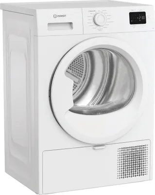 Produktbild von Indesit C YD 83D WW IT, Freistehend, Frontlader, Wärmepumpe, Weiß, Tasten, Drehregler, Rechts