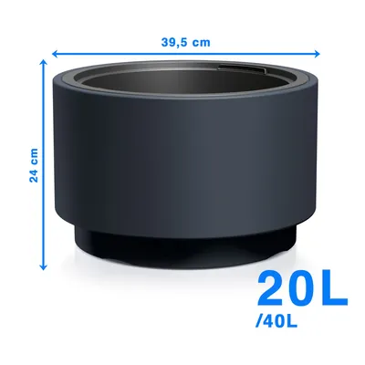 Produktbild von Sleek Planter with Smooth Surface and Elevated Tapered Base - Available in Multiple Colors