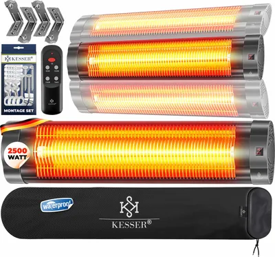 Immagine prodotto di KESSER® Riscaldatore a infrarossi da 2500W, con telecomando e copertura protettiva