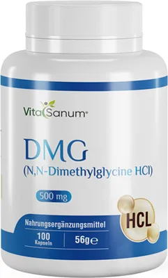 Produktbild von VitaSanum®- DMG (N,N-Dimethylglycine HCl) 500 mg 100 Kapseln