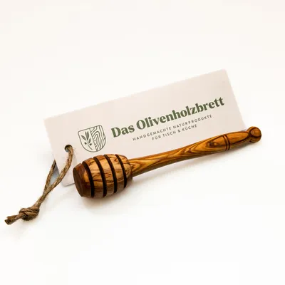 Produktbild von Honigloeffel, Honigheber aus Olivenholz 14 cm