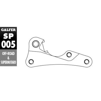 Produktbild von Bremsscheiben Adapter Galfer Oversize vorne für Suzuki RMX 450 Z 2008-2015