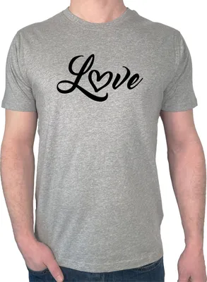 Produktbild von Huuraa Herren T-Shirt Love Herz Hearth XXL Sport Grey Bio Baumwolle Fairtrade Herrenshirt Geschenkidee