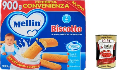 Produktbild von 6x Mellin Biscotto Classico, 900g + Italian Gourmet polpa 400g