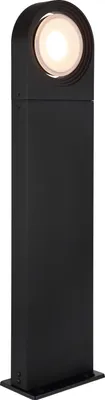 Produktbild von Globo Lighting Außenleuchte Aluminium Druckguss schwarz matt, Kunststoff opal, Dreh-/Schwenkbar, IP44, LxBxH: 170x100x700mm, inkl. LED 6.3W 230V, 880lm Source, 600lm Output, 3000K