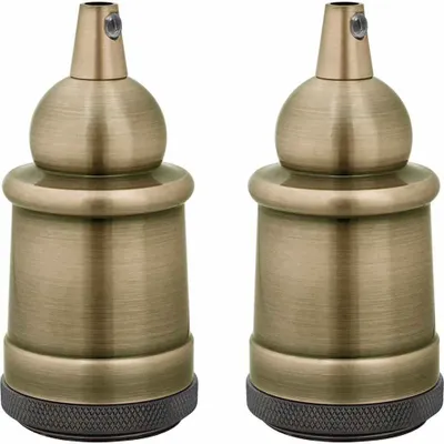 Immagine prodotto di Portalampade 2 pz Bronzo E27