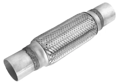 Obrázok produktu pre 51 × 300 mm, navařovacia výfuková rúrka z nehrdzavejúcej ocele s opletenou odvodnou hadicou, univerzálna