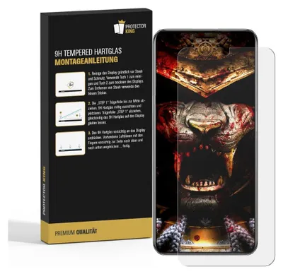 A product box for screen protectors with a smartphone displaying a graphic.