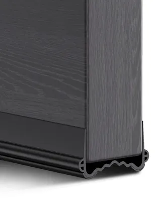 Immagine prodotto di Guarnizione per porte, paraspifferi, 100 cm, isolamento acustico, autoadesivo, nero