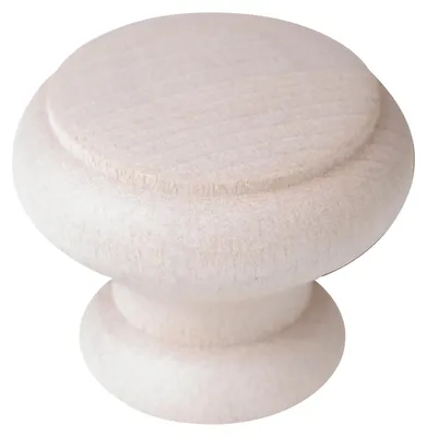 Obrázek produktu pro Dřevěné úchytky na nábytek, průměr 40 mm, bílé, sada 24 kusů