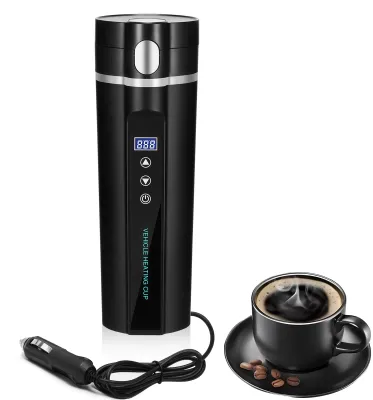Reise-Wasserkocher 12V/24V, 450ml, LCD, Temperaturregelung