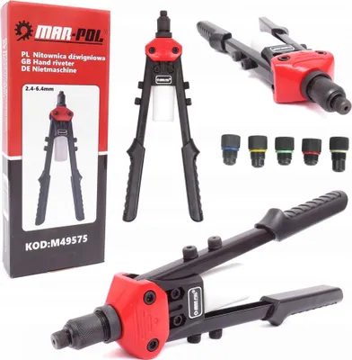 Obrázek produktu pro MAR-POL Čelní nýtovací kleště PROFI 2,4-6,4 mm M49575