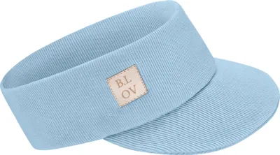 Produktbild von Bubalove | Kinder Stirnband mit Schirm | Himmelblau | 52-56 cm, Baseball Cap | Stirnbander | Kappe, handgenähtes Baumwollstirnband
