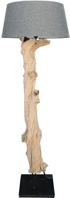 Produktbild von Wurzelholz Standlampe Leuchte Treibholz Handarbeit Teak Holz mit Lampenschirm