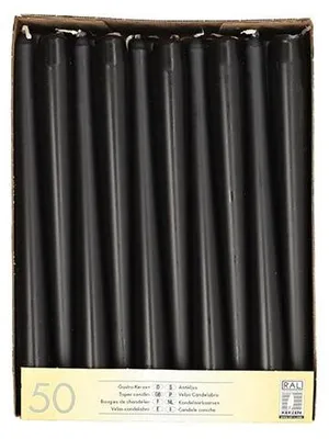 Produktbild von Leuchterkerzen Ø 2,2 cm · 25 cm schwarz