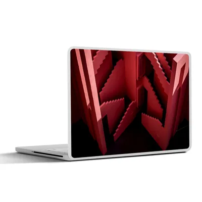 Produktbild von MuchoWow® Laptop Aufkleber Sticker Cover Rosa - Architektur - Treppe 40x30 cm - Laptop Dekoration - Selbstklebend