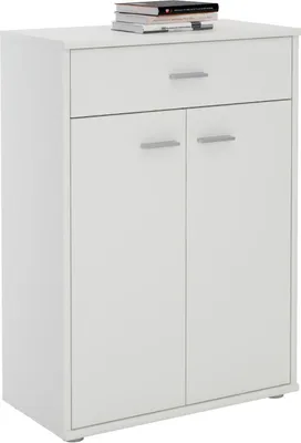 Produktbild von Kommode Sideboard Schrank TOMMY in weiß, Anrichte Highboard mit Schublade und 2 Türen
