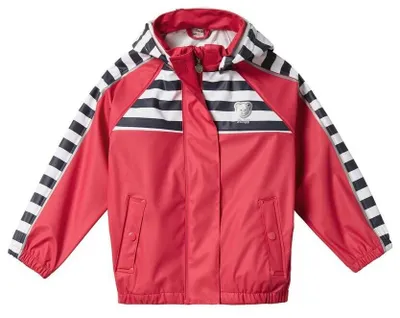 Produktbild von Steiff Regenjacke Pink, marine Streifen,Gr.122