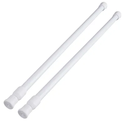 Productafbeelding van Uittrekbare gordijnroedes - Set van 2 - Gordijnroedes verstelbaar van 40 tot 70 cm - Antislip - Kasten