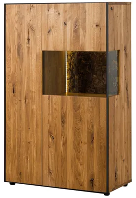 Immagine prodotto di MASSIVMOEBEL24 | Credenza in legno di Quercia Selvatica 89x55x142 oliato naturale STARNBERG #01