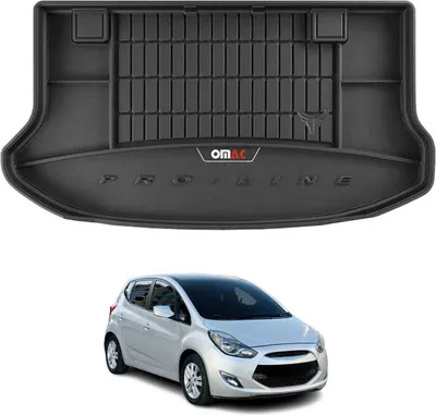 Image de Tapis de Coffre pour Hyundai ix20 2010-2019 TPE Noir