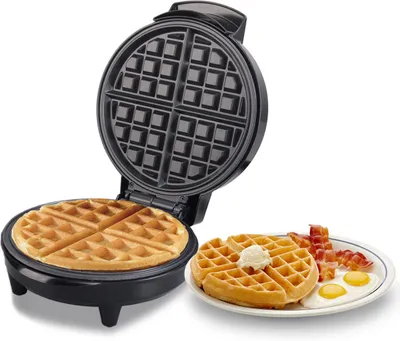Produktbild von 3-in-1 Waffelmaschine, Sandwichmaker und Frühstücksmaschine mit einstellbarer Temperaturregelung, perfekt für schnelle und vielseitige Mahlzeiten.