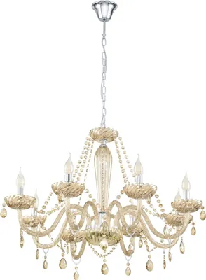 Image de Lampe à suspendre 8-flg. E14 Cognac Basilano