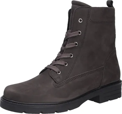 A single gray boot is shown against a white background.