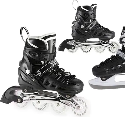 Obrázek produktu pro Nh10905 4V1 Black Led L(39-42) Brusle S Extreme Nils Extreme Hockey Boty