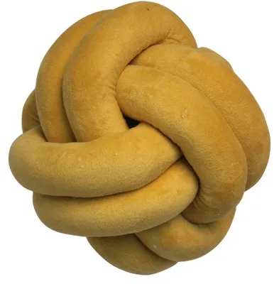 Obrázok produktu pre Solidchoice – Mäkká vankúšik s gombíkmi pre bábätká, žltá, 25x25 cm