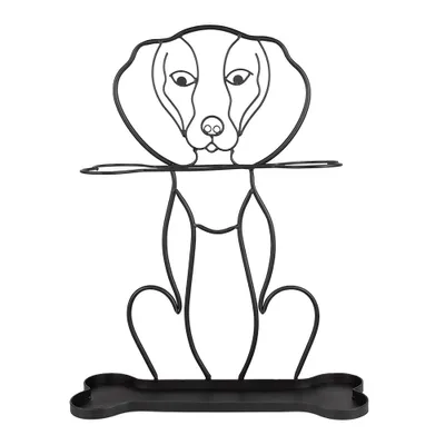 Immagine prodotto di Portaombrelli Clayre & Eef Dog 58 cm in metallo nero