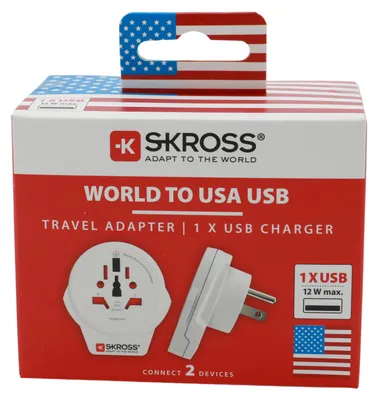 Produktbild von Skross 1.500268-E, Typ B, Universal, Typ B, Typ C, Typ G (VK), Typ I (AU), Typ J (CH), Typ L (IT), Typ N (BR), 100-250 V, 50 - 60 Hz, 15 A