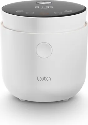 Produktbild von Lauben Low Sugar Rice Cooker 1500WT, Inhalt 1,5 Liter, 6 automatische Programme, verzögerter Start, Warmhalten, Antihaftbeschichtung, Weiss