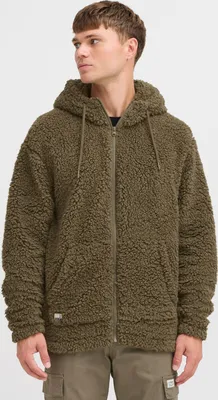 Produktbild von 11 Project PRDaag Herren Teddy-Jacke Übergangsjacke Jacke mit Kapuze Kordelzug Kängurutasche Reißverschluss Regular fit