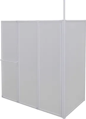 Produktbild von Duschwand L-Form 70x120x137 cm 4-teilig Faltbar