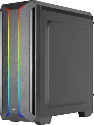 Produktbild von Aerocool Skyline ARGB, Midi Tower, PC, Schwarz, ATX, micro ATX, Mini-ITX, ABS, SPCC, 15,5 cm