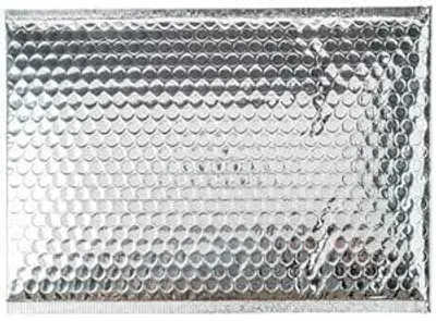 Produktbild von RESCH Versandtasche OfficeDepot Luftpolstertaschen 100Stk DIN E4 40x28cm Briefumschlag, gepolstert&selbstklebend silber Haftklebung mit Abziehstreifen