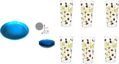 Produktbild von Latte Macciato Kaffeeglas, 370ml, Glas, transparent, 6 Stück