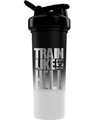 Productafbeelding van Mutant Train Like Hell Shaker Bottle 700 ml, zilver-zwart / Shakers / Stijlvolle shaker met grafische print