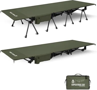 Imagen del producto de SUPRATIROS, cama plegable XXL para exteriores, portátil, con capacidad de hasta 180 kg