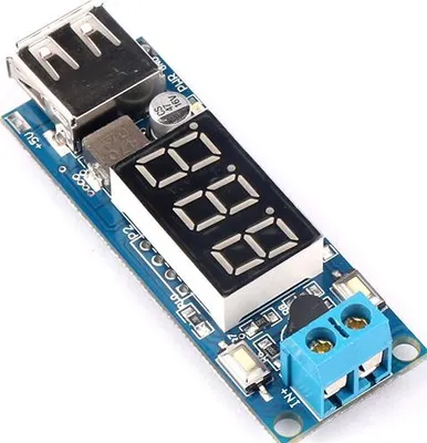 Produktbild von DC/DC Stepdown 4,5V - 40V, Voltmeter Display, USB Ausgang