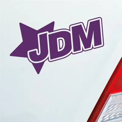 Produktbild von Auto Aufkleber JDM Stern Tuning Star 12x7 cm Lila Sticker Heckscheibenaufkleber