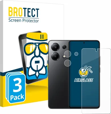 Produktbild von 3x BROTECT Schutzglas für Xiaomi Redmi Note 13 5G (Display+Kamera) Schutzfolie Panzer Folie Glas Display Schutz klar