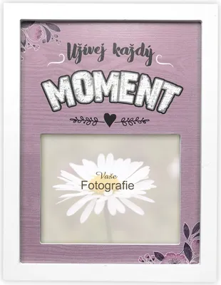 Produktbild von Nekupto Fotorámeček obdelníkový Užívej každý moment Sladký domov