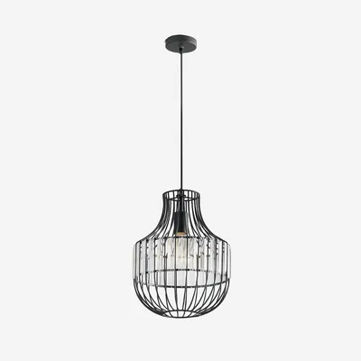 Produktbild von LUCE Design Opium Pendelleuchte E27 dimmbar Schwarz