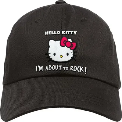 Produktbild von Hello Kitty Cap Uni Metal-Kids - I'm About To Rock schwarz L