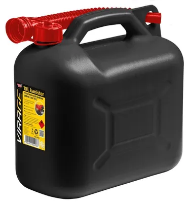 Immagine prodotto di VIRAGE 94-065 Tanica di riserva per benzina e gasolio, 10 litri, nera