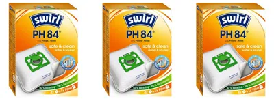 Produktbild von 3 Pakete Swirl Staubsaugerbeutel PH84  / PH 84EcoPor für Philips Staubsauger Oslo
